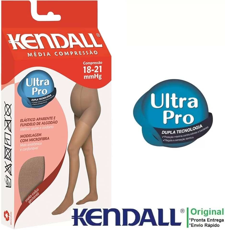 Meia Calça Média Compressão P/ Gestante - 1653 Tamanho:P;Cor:Mel