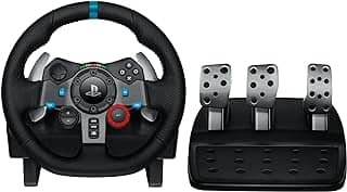 Volante e Pedais Logitech G29 Driving Force com Force Feedback para PS5, PS4, PS3 e PC