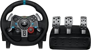 Volante e Pedais Logitech G29 Driving Force com Force Feedback para PS5, PS4, PS3 e PC
