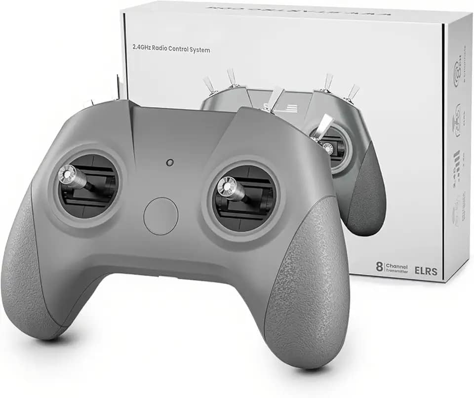 Gaekol Controle remoto C8 ERLS RC Transmissor para drone de corrida FPV / Avião RC / Multirotos/Carro/Barco, 8 canais FPV RC Flight Simulator Controller
