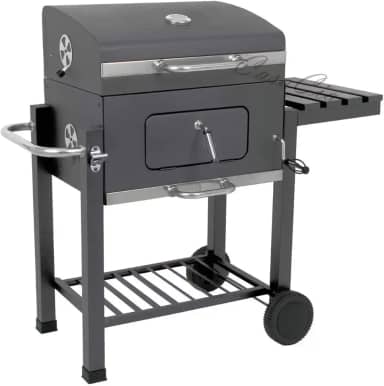 Churrasqueira Bafo Á Carvão Grelhas Termômetro Roda Maragogi