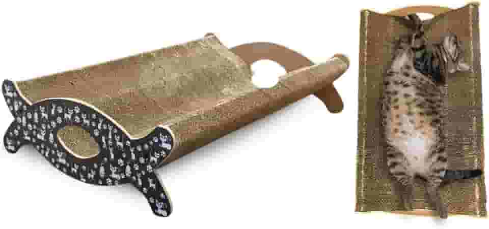 Arranhador Para Felinos Gatos Pets Berço Arranhável Papelão (Preto)