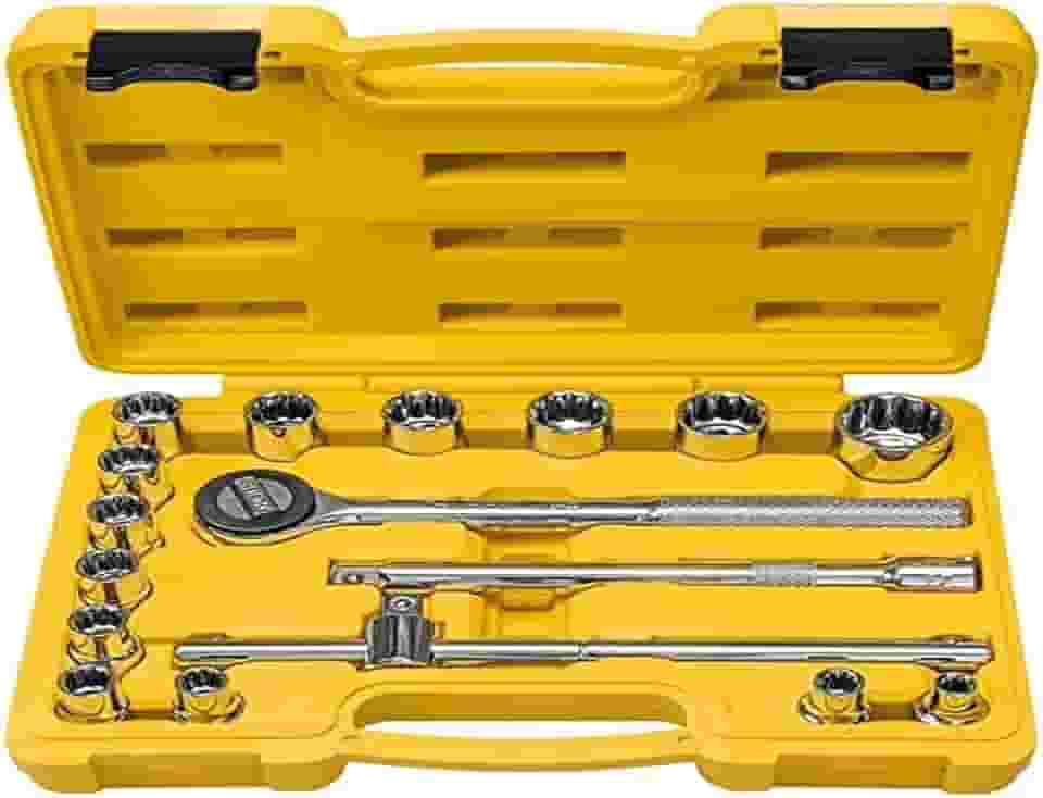 Jogo de Soquete Estriado Aço Cromo Vanádio 43600/017 Tramontina C/17pçs, Modelo: 43600017