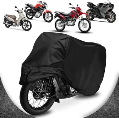 Capa de Cobrir Moto em Couro 100% Forrada Anti Risco Impermeável Térmica (ELITE)
