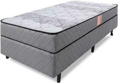 Cama Box Colchão Solteirão Firme Espuma D33 Antialérgico Certificado 97x203x51cm - BF Colchões
