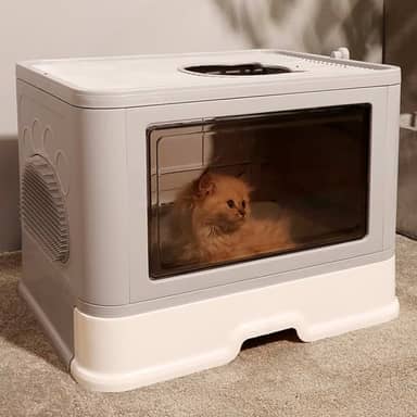 Banheiro Gato Caixa Areia Fechada Anti Odor MADOG CatBox Max MADOG