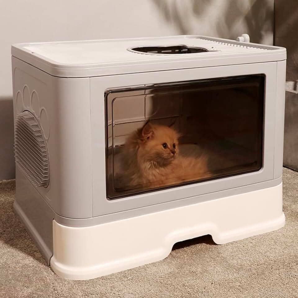 Banheiro Gato Caixa Areia Fechada Anti Odor MADOG CatBox Max MADOG