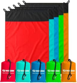 Esteira de Praia Dobrável Impermeável com Alças Bolsa Para Areia e Camping 200x140cm Cores aleatórias