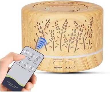 Difusor Aromatizador Ambiente Para Oleo Essencial 700ml - Flores Bmax 9 ( Marrom Claro )