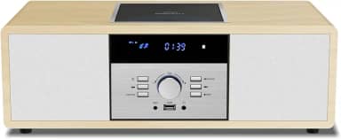 WIITHINK Sistema Estéreo Bluetooth Para Casa Com Cd Player, Sistema De Música Hi-Fi De Madeira Vintage Com Bluetooth, Rádio Fm, Entrada Aux E Usb, Controle Remoto, Rádio Compacto E Aparelho De Som