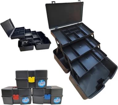 Maleta Caixa Organizadora para Pesca Ferramentas 3 Bandeja Polymer