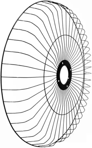 Grade Metálica para Ventilador Oscilante de Parede com 60cm de diâmetro Venti-Delta, Preta, Compatível com Linhas Premium, Gold e Ventura, com Opção de Presilhas (Sem presilhas)