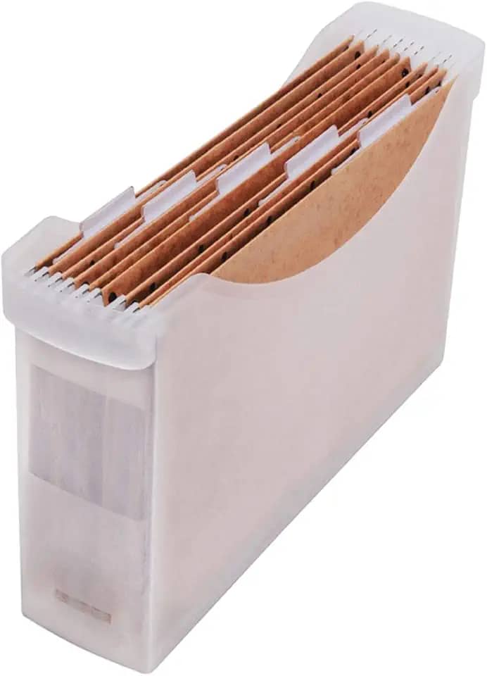 Ordene - Arquivo Plástico Standard Estreito sem Tampa, Cor Cristal, Linha Office