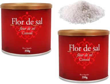 Kit 2 Flor de Sal Cimsal 350g (Sal Marinho)