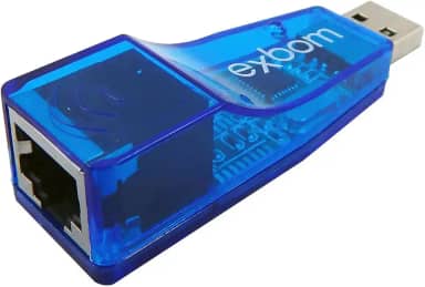 Adaptador USB para Lan Ethernet Cabeada Placa de Rede Externa RJ45 10/100 Exbom UL-100