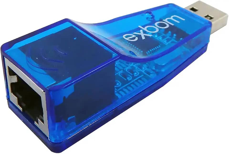 Adaptador USB para Lan Ethernet Cabeada Placa de Rede Externa RJ45 10/100 Exbom UL-100