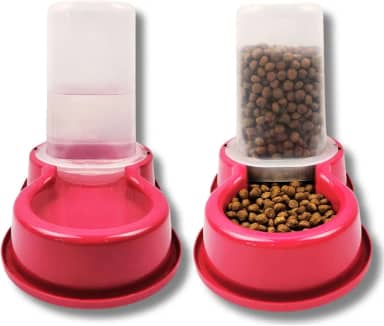 Comedouro e Bebedouro Automatico Para Cachorro Dupla Função Multiuso Caes Pequeno Porte 1,5L Kit 2 Unidades