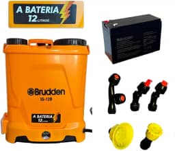 Pulverizador Elétrico Costal Brudden Bateria Ss-12b 12litros Bomba costal