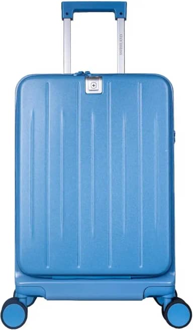 Mala de bordo viagem 10 kg Smart em ABS+PC com bolso para laptop e porta-copo