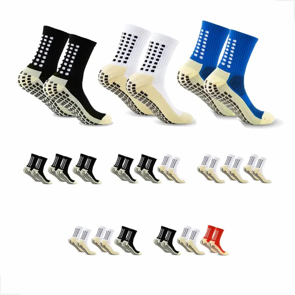 Kit Meia Antiderrapante Esportivas Tipo Proscks Unissex, Conforto, Estabilidade, Tamanho Único 35 a 44