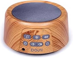 DOUNI Máquina de Ruído Branco - 24 Sons Calmantes, Temporizador, Memória, Fone de Ouvido, Madeira, Criança e Adulto