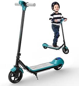 HONEYWHALE E2 Patinete Elétrico Infantil, 138W Motor, 15KM/H Velocidade, 8KM Autonomia, Adequado para Meninos e Meninas dos 6 aos 12 anos, com Luzes LED Multicoloridas, 6,3 Inch Pneus Sólidos