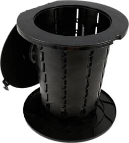 KTZCTPCA Banheiro portátil, vaso sanitário de acampamento ao ar livre com tampa, vaso sanitário retrátil para campervan, vaso sanitário de pesca portátil dobrável para acampamento, caminhadas, pesca