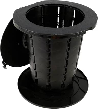 Banheiro portátil, vaso sanitário de acampamento ao ar livre com tampa, vaso sanitário retrátil para campervan, vaso sanitário de pesca portátil dobrável para acampamento, caminhadas, pesca