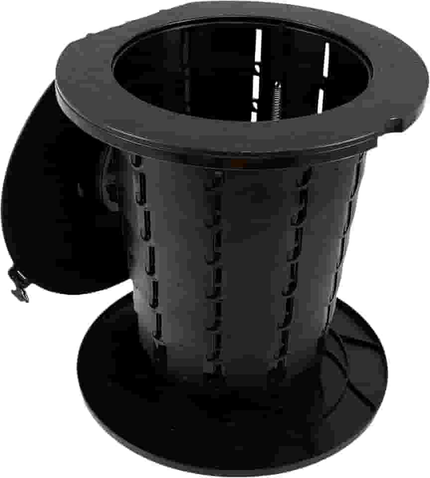 KTZCTPCA Banheiro portátil, vaso sanitário de acampamento ao ar livre com tampa, vaso sanitário retrátil para campervan, vaso sanitário de pesca portátil dobrável para acampamento, caminhadas, pesca