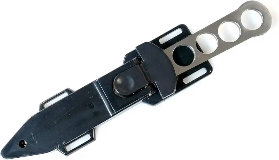 WarTech Faca de sobrevivência de mergulho de 22 cm (8,75') com bainha de tira de perna