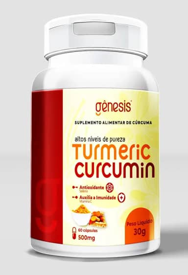 TURMERIC CURCUMIN Curcuma longa + selenio + vitamina C. em capsulas (Genesis Farmaceutica) (1)