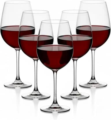 Jogo 6 Taças Vinho Cristal Titanium Gastro Premium 650ml - Tinto e Branco | Elegância e Degustação Superior