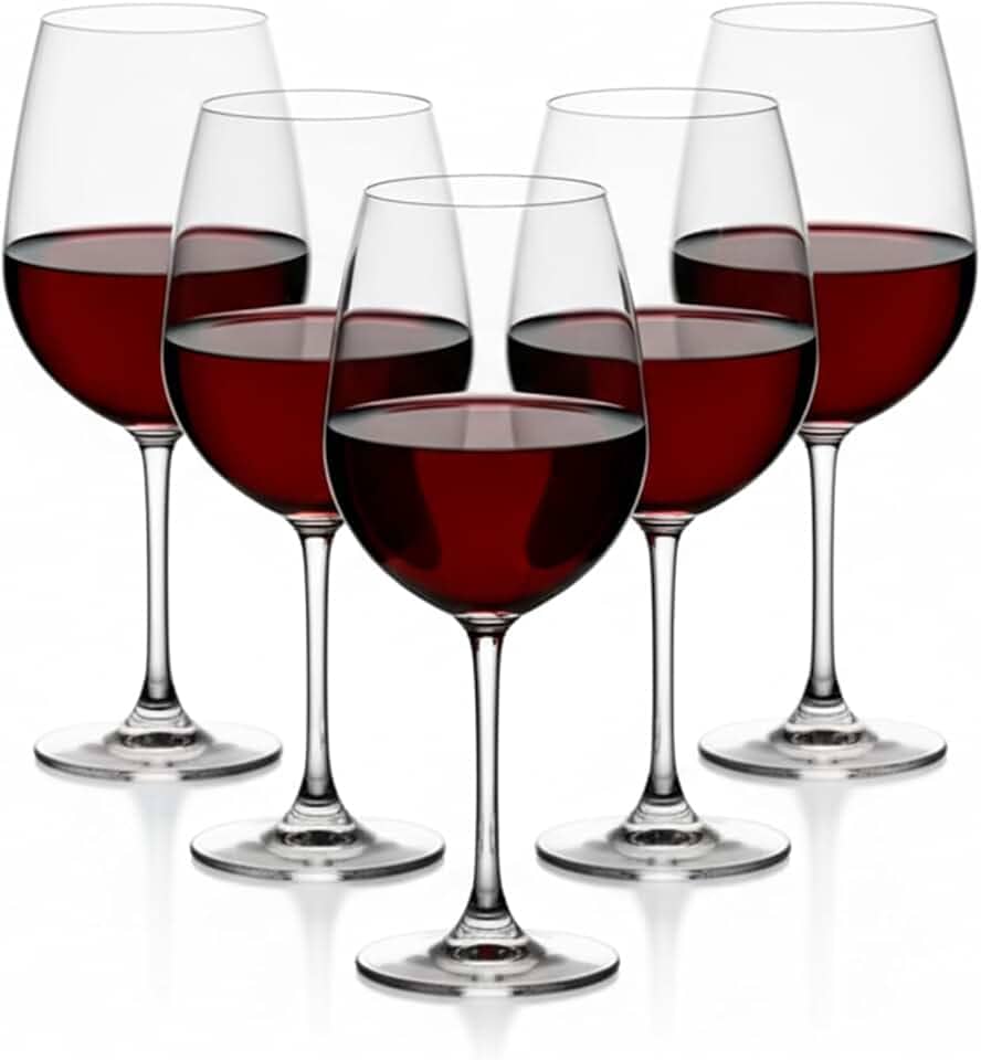 Jogo 6 Taças Vinho Cristal Titanium Gastro Premium 650ml - Tinto e Branco | Elegância e Degustação Superior