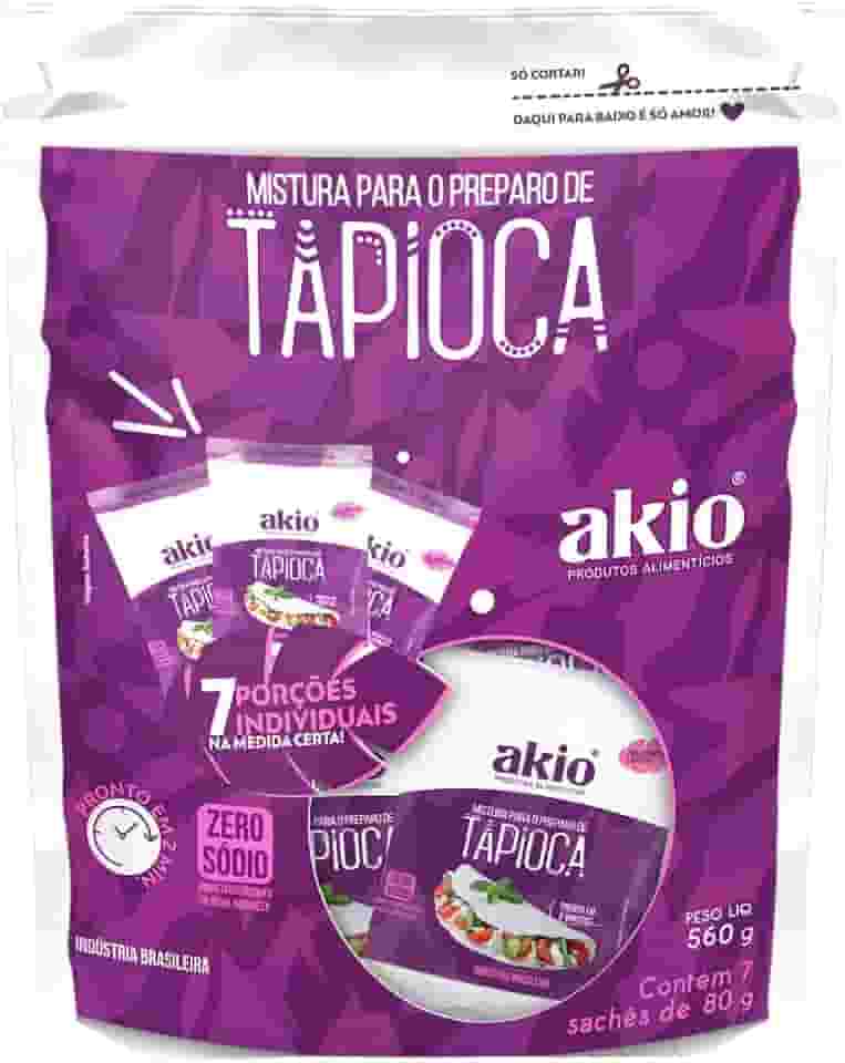 Akio Tapioca Com 7 Sachês
