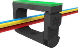 Splin Kit de 8 unidades Organizador de Fios e Cabos para mesas - com trava exclusiva - pacotão 8 unidades (preto)