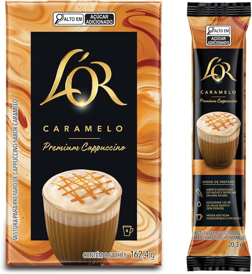 Cappuccino Premium L'OR Caramelo 8 uni.