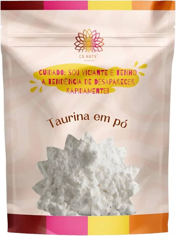 Taurina em Pó Ca.Nuts Premium – Energia, Foco e Performance (500g)