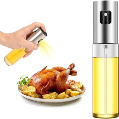Pulverizador de óleo para cozinhar PUZMUG, pulverizador de azeite de oliva, frasco de spray de azeite de oliva de 100 ml para salada, churrasco, assar na cozinha