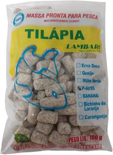 Kit 2 Isca Pronta Para Tilápia Massa Pronta Para Pesca Peixe