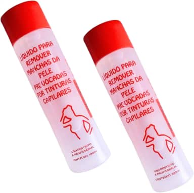 Removedor de Manchas de Tintura Capilar na Pele, 100ml, Kit com 2 Unidades, Uso Profissional