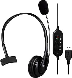 Headset Office FK731A USB Preto Fortrek