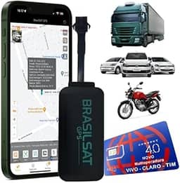 Rastreador Veicular Gps Bloqueador 4G Com Chip E Aplicativo Em Tempo Real Carro Moto Caminhao