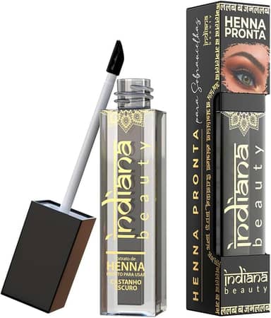 Indiana Beauty Henna Pronta para Sobrancelhas, Castanho Escuro, 4g