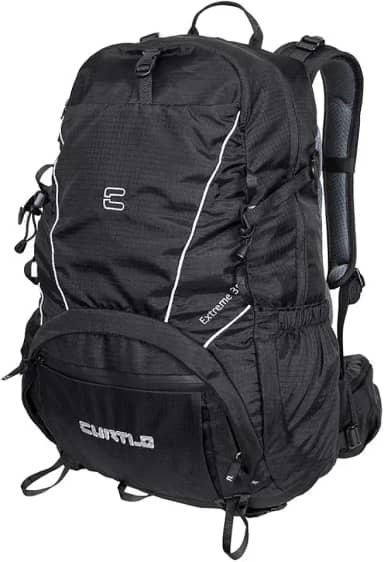 Mochila Extreme 35L - CURTLO - com Rain Cover, cor preto