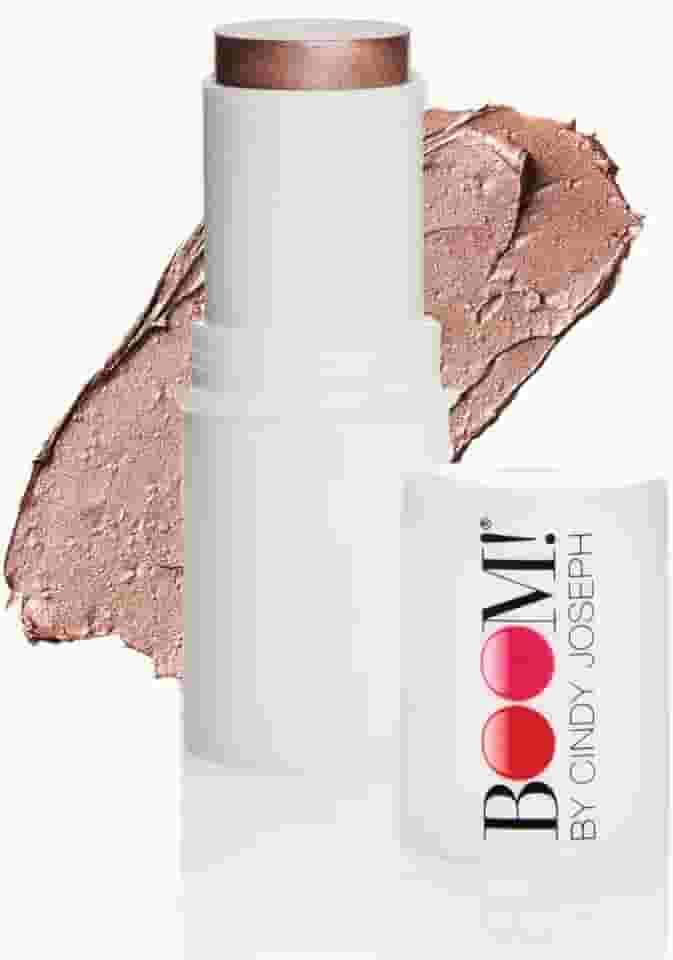 Boomstick Glimmer Bastão de maquiagem iluminador, bastão de brilho sutil para pele madura, creme hidratante para maçãs do rosto, ossos da sobrancelha e nariz, sem brilho