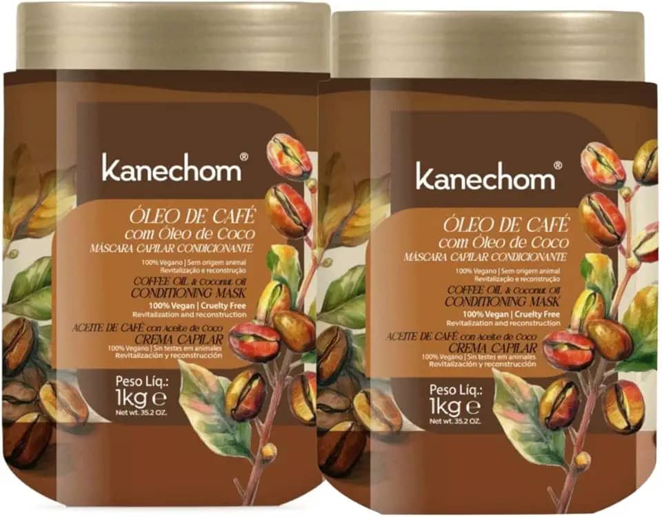 Máscara Condicionante Óleo de Café com Óleo de Coco 1kg Força, Crescimento e Nutrição (Kit c/ 2)
