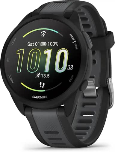 Garmin Relógio Forerunner 165 Music Preto 43mm com Monitor Cardíaco de Pulso e GPS
