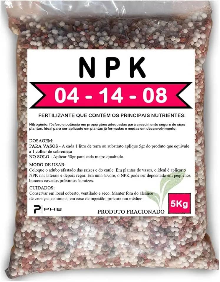 5 Kg - Adubo Fertilizante NPK 04.14.08
