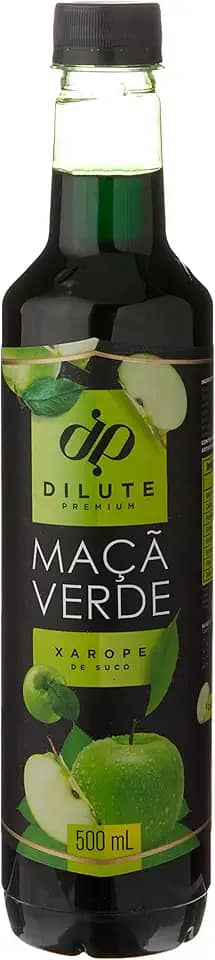 Dilute Xarope Maçã Verde Sabor Maçã Verde 500 Ml