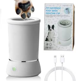 Limpador de Patas para Pets Elétrico Portátil, Copo de Limpeza Recarregável via USB, Ideal para Cães Pequenos e Grandes - MJ BRANDS